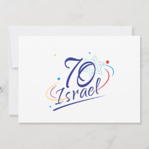 ISRAEL 70 Jubileum 2018 Onafhankelijkheidsdag Fest Kaart