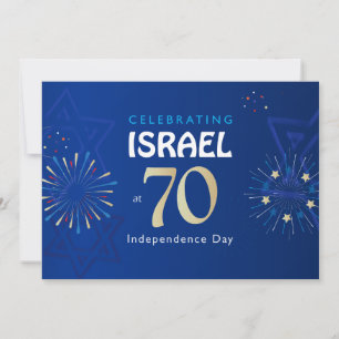 ISRAEL 70 Jubileum 2018 Onafhankelijkheidsdag Fest Kaart