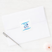 ISRAEL 70 Jubileum 2018 Onafhankelijkheidsdag Vierkante Sticker (Envelop)