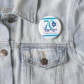 Israël 70 Jubileum onafhankelijkheidsdag 2018 Ronde Button 5,7 Cm (In situ)