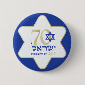 Israël 70 Jubileum onafhankelijkheidsdag 2018 Ronde Button 5,7 Cm (Voorkant)