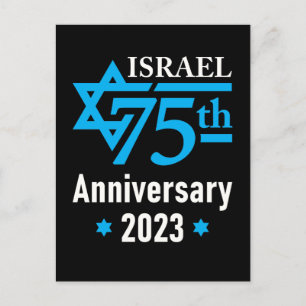 Israël 75e Jubileum Joodse staat Briefkaart