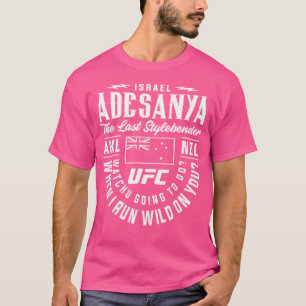 Israel Adesanya vecht weg T-shirt