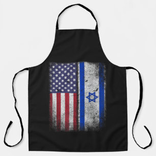Israël Amerikaanse Vlag Israël VS wortels Amerika Schort