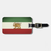 Israel and Iran Flags Travel Bagagelabel (Voorkant horizontaal)