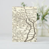 Israel Antiek kaart Bar Mitzvah RSVP Reactie (Staand voorkant)