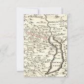 Israel Antiek Map Benjamin Bar Mitzvah Dank je Kaart (Voorkant)