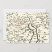 Israel Antiek Map Benjamin Bar Mitzvah Uitnodiging (Voorkant)