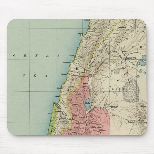 Israël Antique Kaart Muismat (Voorkant)