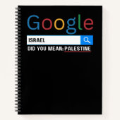 israel bedoelde je palestina onderzoek grafisch t- notitieboek (Voorkant)