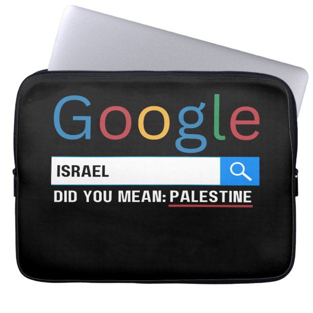 Israël bedoelde je Palestine research grafisch t-s Laptop Sleeve (Voorkant)