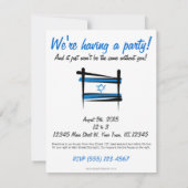 Israel Brush Flag Kaart (Achterkant)