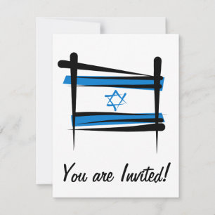 Israel Brush Flag Kaart