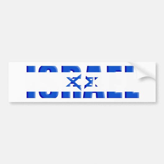 Israël Bumpersticker (Voorkant)