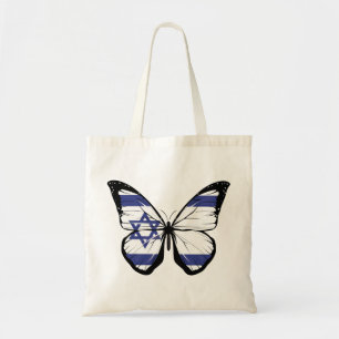 Israel Butterfly vlag Tote Bag