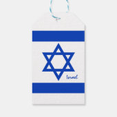 Israel Cadeau Label, Israëlische vlag patriotten / Cadeaulabel (Achterkant)