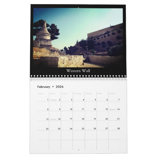 Israel Calendar Kalender (Feb 2026)