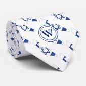 ISRAEL Christelijk scriptmonogram Stropdas (Opgerold)