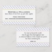 Israel Christelijke Schrift Johannes 3:16 Visitekaartje (Voorkant / Achterkant)