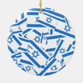 Israel Collage Keramisch Ornament (Achterkant)