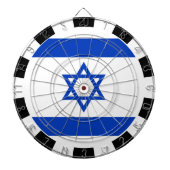 Israel Dartboard en Israëlische vlag/spelraad Dartbord (Voorkant)