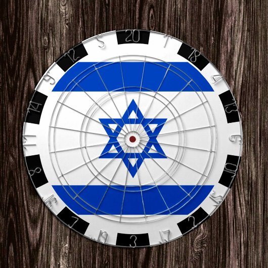 Israel Dartboard en Israëlische vlag/spelraad Dartbord