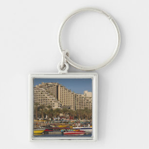 Israël, De Negev, Eilat, Rode Zee waterfront Sleutelhanger