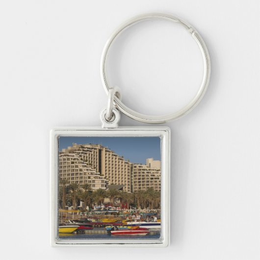 Israël, De Negev, Eilat, Rode Zee waterfront Sleutelhanger (Voorkant)
