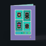 Israël de Schone Kaart<br><div class="desc">Deze kaart toont vier klassieke emblemen van Israël: een zeer kleurrijke Davidster, een vrij kleurrijke menora, een bloem bovenop een Magen David, en een duif omgeven door Shalom, geschreven in het Engels en Hebreeuws. Israël de MOOIE, inderdaad. Interieurkaart heeft datumgebied en is afgebakend en gecoördineerd voor uw schrijfplezier. ~ Karyn...</div>