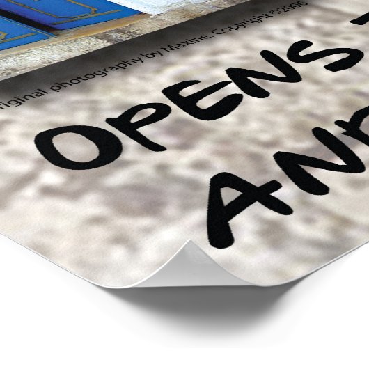 Israël - deuren en ramen poster (Hoek)