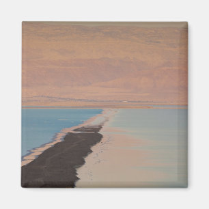 Israël, Dode Zee, Ein Bokek, Dode Zee, schemering Magneet