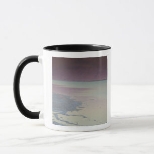 Israël, Dode Zee, Ein Bokek, Dode Zee, schemering Mok