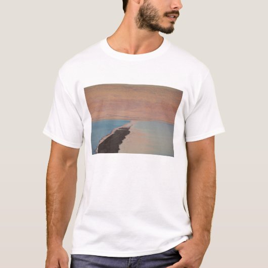 Israël, Dode Zee, Ein Bokek, Dode Zee, schemering T-shirt (Voorkant)
