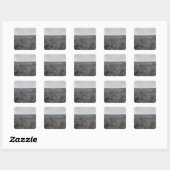 Israël, dodelijk Zee, rotsformaties Vierkante Sticker (Vel)