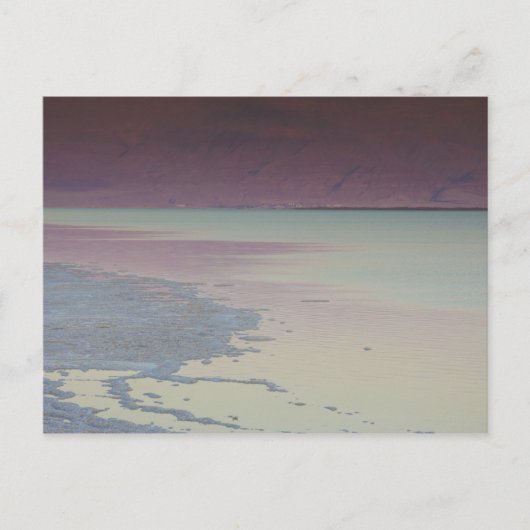 Israël, dood Zee, Ein Bokek, dood Zee, schemering Briefkaart (Voorkant)