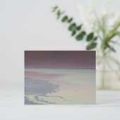 Israël, dood Zee, Ein Bokek, dood Zee, schemering Briefkaart (Staand voorkant)
