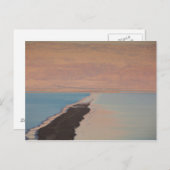 Israël, dood Zee, Ein Bokek, dood Zee, schemering Briefkaart (Voorkant / Achterkant)