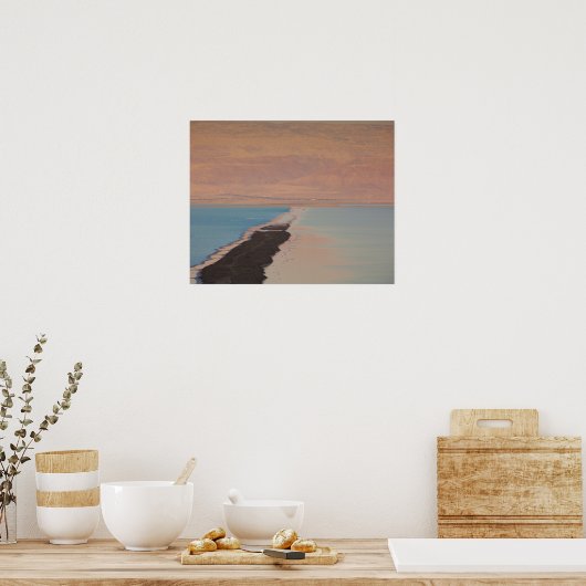 Israël, dood Zee, Ein Bokek, dood Zee, schemering Poster (Keuken)