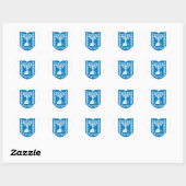 israel embleem hart sticker (Vel)
