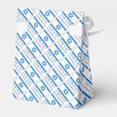 Israël en Israëlische vlag gepersonaliseerd Bedankdoosjes (Achterkant)