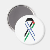 Israël en Palestina vlag vredeslint Magneet (Voorkant / Achterkant)