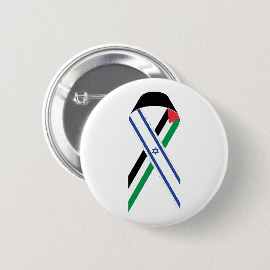 Israël en Palestina vlag vredeslint Ronde Button 5,7 Cm (Voorkant /achterkant)
