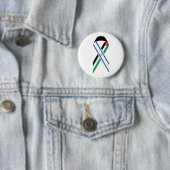 Israël en Palestina vlag vredeslint Ronde Button 5,7 Cm (In situ)