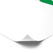 Israël en Palestina vlag vredeslint wit Perfect Poster (Hoek)