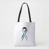 Israël en Palestina vlag vredeslint wit Tote Bag (Voorkant)
