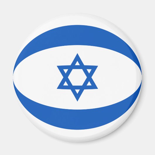 Israël Fisheye Vlag Magneet (Voorkant)