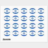 Israël Fisheye Vlag Sticker (Vel)