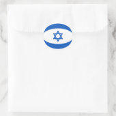 Israël Fisheye Vlag Sticker (Tas)