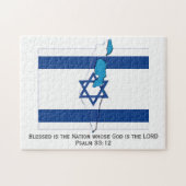 ISRAEL FLAG | Blessed Nation | Star of David Legpuzzel (Horizontaal)