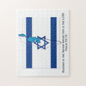 ISRAEL FLAG | Blessed Nation | Star of David Legpuzzel (Verticaal)